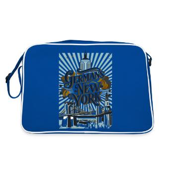 Germans of New York, Germany, America, USA - Retro Bag - blue/white - Back