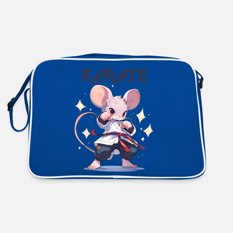 Funny Japanese Karate Mouse Kawaii Karateka Retro Bag