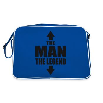 The Man The Legend Macho Casanova Sayings - Retro Bag - blue/white - Back