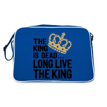 The King is Dead long live the King - Retro Bag - blue/white - Back