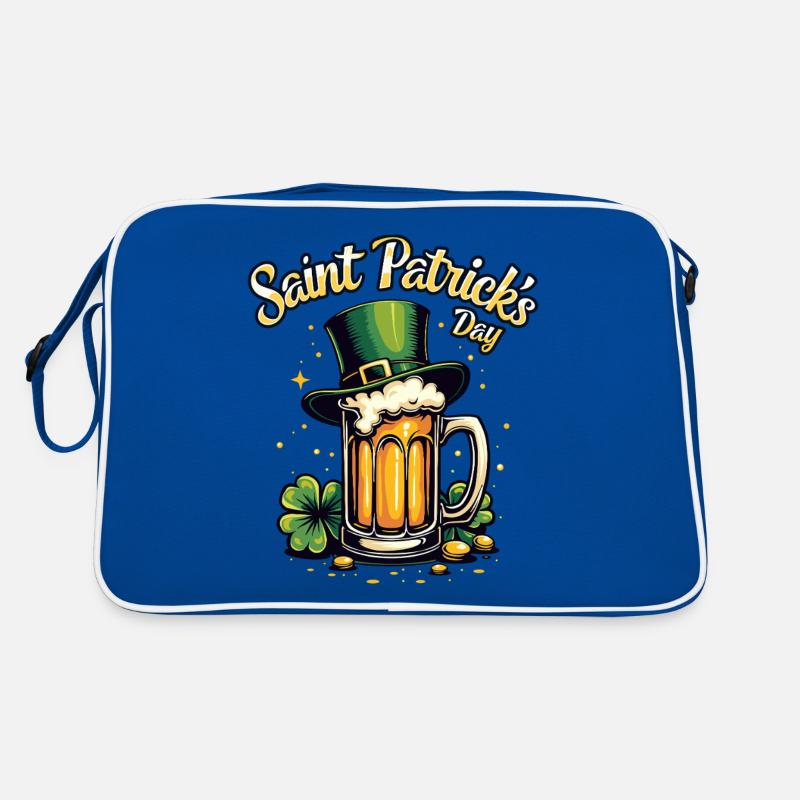 St Patrick's Day Beer Retro Bag