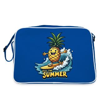 Ananas Surfer Surf Feel L’été - Sac Retro - bleu/blanc - Dos