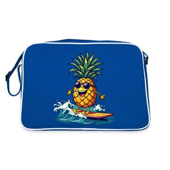 Ananas Surfer Surf Feel L’été - Sac Retro - bleu/blanc - Dos