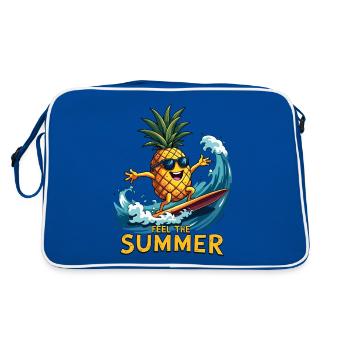 Ananas Surfer Surf Feel L’été - Sac Retro - bleu/blanc - Dos