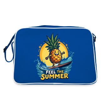Ananas Surfer Surf Feel L’été - Sac Retro - bleu/blanc - Dos