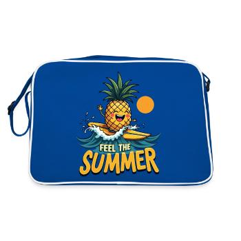 Ananas Surfer Surf Feel L’été - Sac Retro - bleu/blanc - Dos