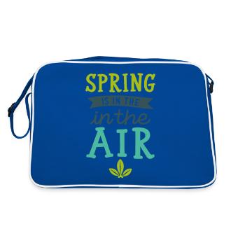 Spring is in the Air - Retro Bag - blue/white - Back