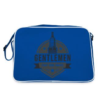 Messieurs, démarrez vos moteurs Sport automobile - Sac Retro - bleu/blanc - Dos