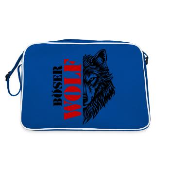 Big Bad Wolf Spell - Retro Bag - blue/white - Back