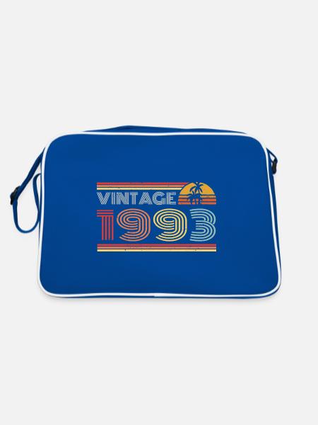 1993 Limited Edition Birthday Outfit 1993 vintag - Retro Bag - blue/white - Back