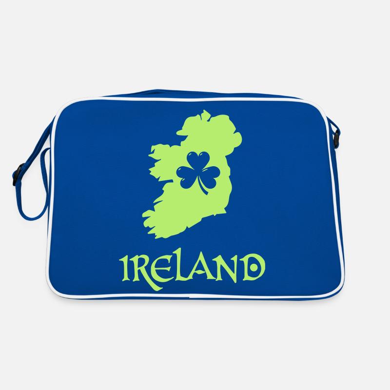 ireland - Retro Tasche - Blau/Weiß