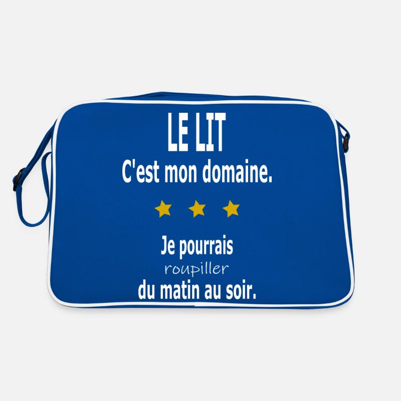 Le lit, c'est mon domaine Sac Retro