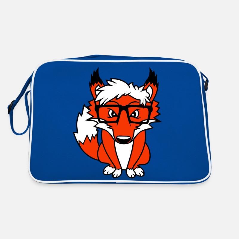 Fox Nerd Horn-rimmed Glasses Geek Smart Intelligent Cool Retro Bag