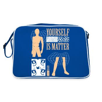 Yourself is Matter - Retro Bag - blue/white - Back