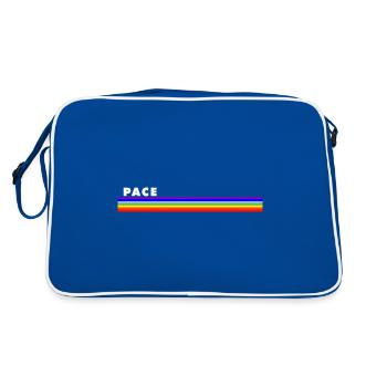 PACE - Retro Bag - blue/white - Back