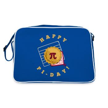 Happy Pi Day tarte aux pommes Mathématiques Mars 3 14 - Sac Retro - bleu/blanc - Dos