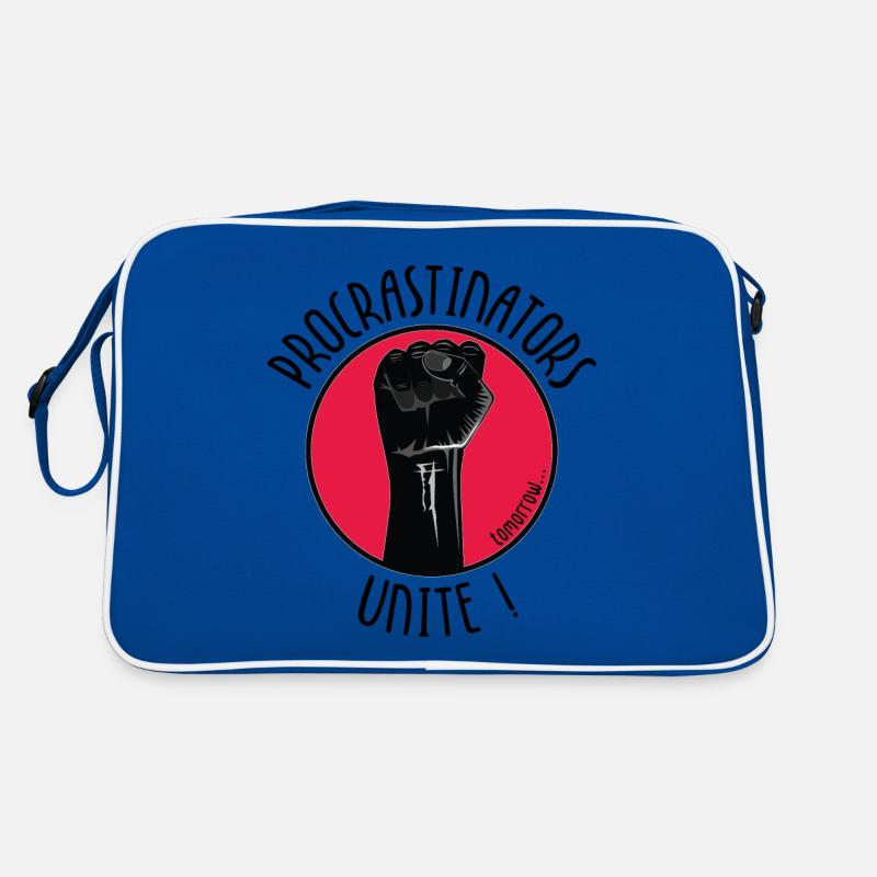 Procrastinators Unite! Tomorrow. Retro Tasche