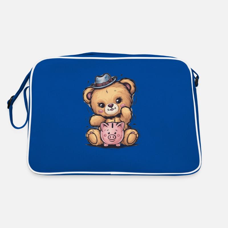 Mignon ours en peluche kawaii avec tirelire Sac Retro