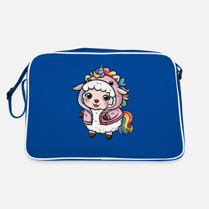 Mouton Kawaii avec tenue Licorne Sac Retro