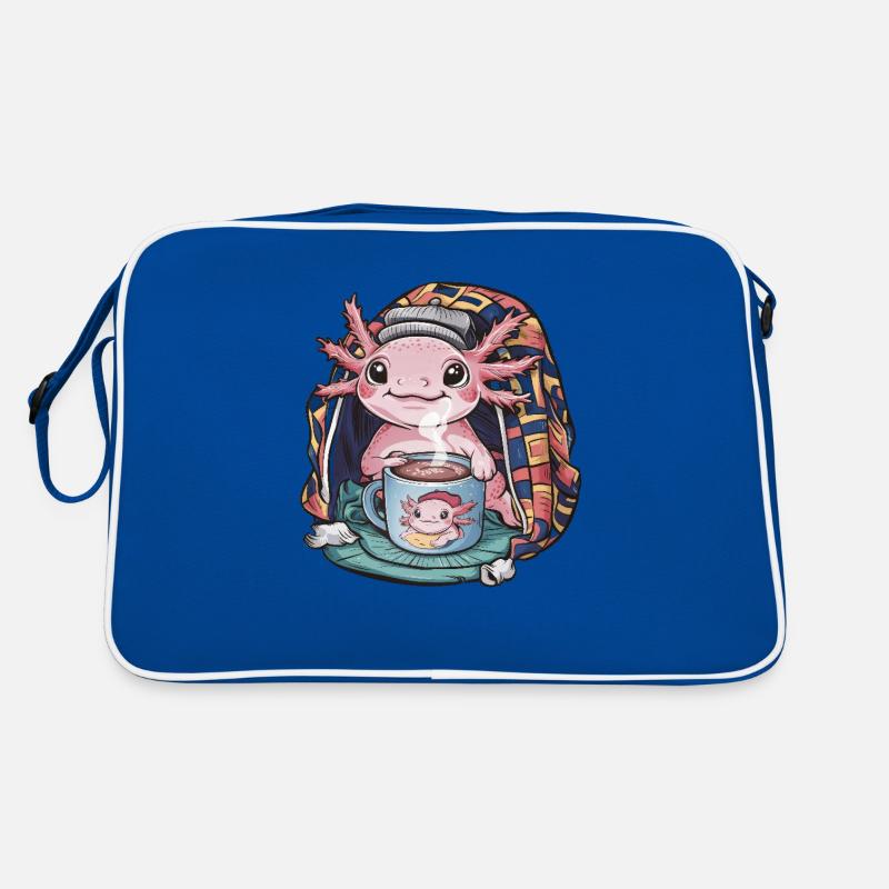 Axolotl Kawaii avec Restauration Rapide Sac Retro