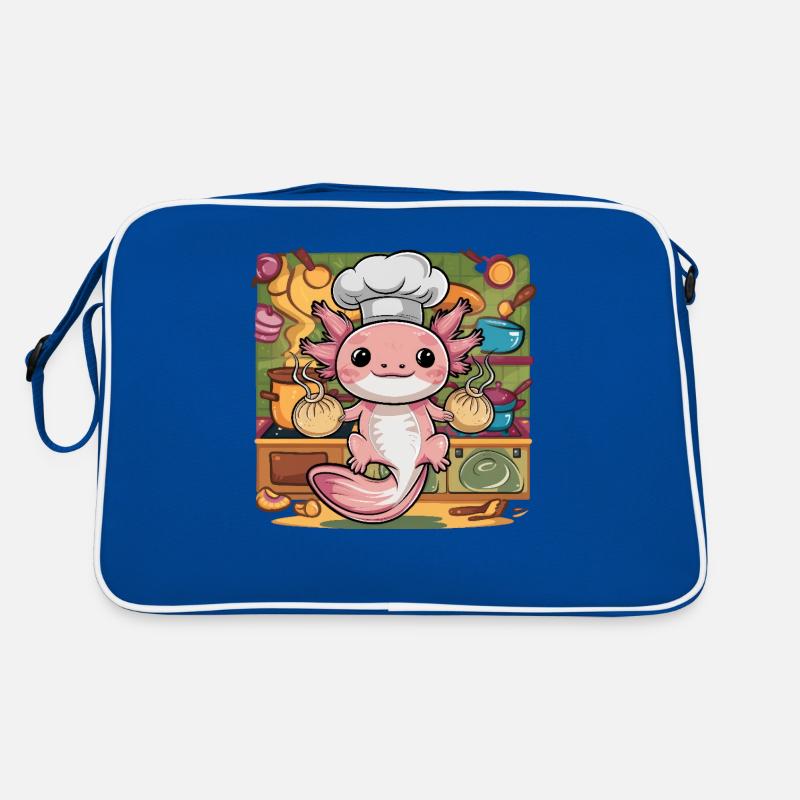 Axolotl with Japanese dumplings Retro Bag