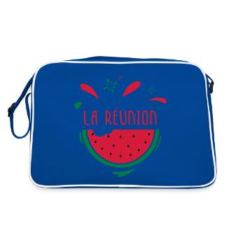 La Réunion - Sac Retro - bleu/blanc - Dos