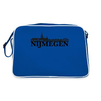 Idée de cadeau de skyline Pays-Bas Nijmegen - Sac Retro - bleu/blanc - Dos