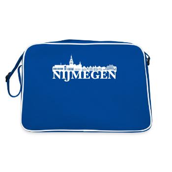 Idée de cadeau de skyline Pays-Bas Nijmegen - Sac Retro - bleu/blanc - Dos