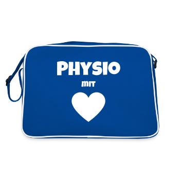 Physio with Heart - Gift Ideas for Physios - Retro Bag - blue/white - Back