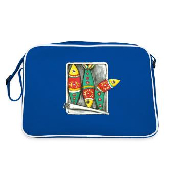 Sardines from Portugal - Retro Bag - blue/white - Back