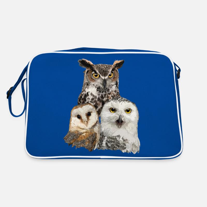 Eulen und Eule Retro Tasche