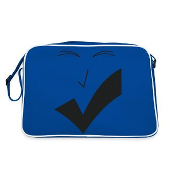 Beau sourire - Beau visage F04. . - Sac Retro - bleu/blanc - Dos