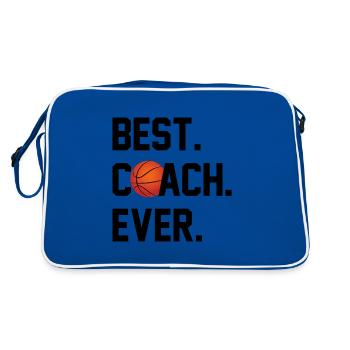BESTER TRAINER BASKETBALL - Retro Tasche - Blau/Weiß - Hinten