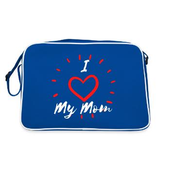 J’aime ma mère - Sac Retro - bleu/blanc - Dos