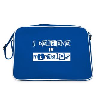 Christian Design Je crois aux miracles - Sac Retro - bleu/blanc - Dos