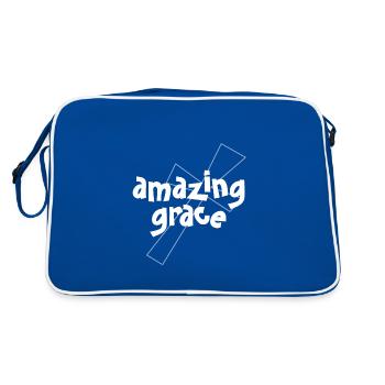 Design chrétien Amazing Grace - Sac Retro - bleu/blanc - Dos