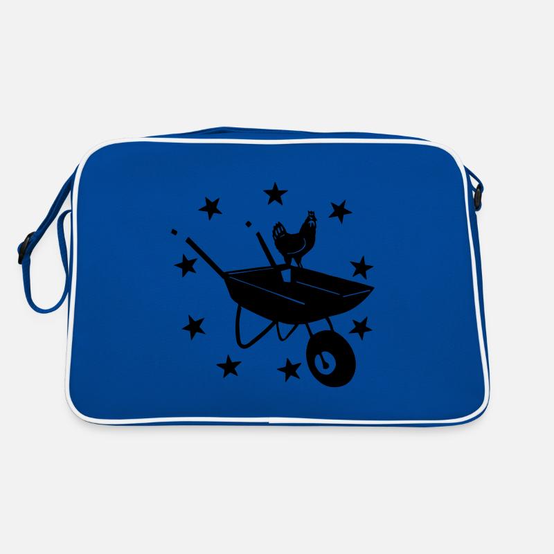 brouette, coq Sac Retro