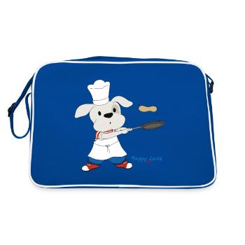 Happy Louis - CREPES - Retro Bag - blue/white - Back