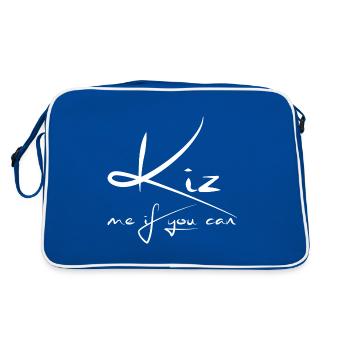 Kiz me si vous pouvez KIZOMBA Urban Kiz - Sac Retro - bleu/blanc - Dos