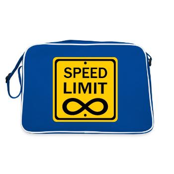 Limite de vitesse - Sac Retro - bleu/blanc - Dos
