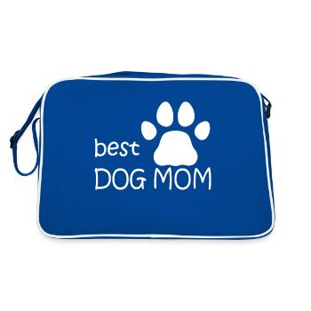 Chien chien - Sac Retro - bleu/blanc - Dos