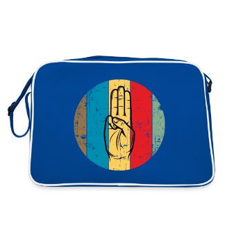 Scout / Scoutisme - Sac Retro - bleu/blanc - Dos