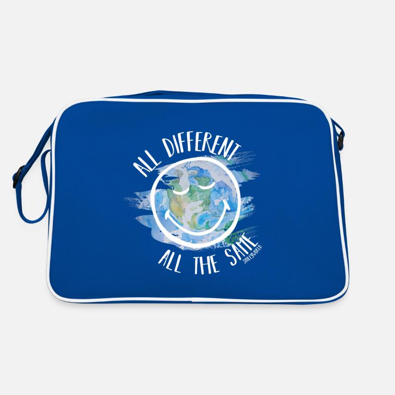 All Different All the Same Smileyworld white - Retro Bag - blue/white