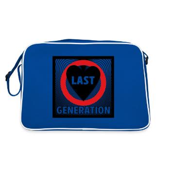 Last Generation - Pride in Climate Protection - Retro Bag - blue/white - Back