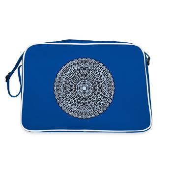 RF323BLUEUK - Sac Retro - bleu/blanc - Dos