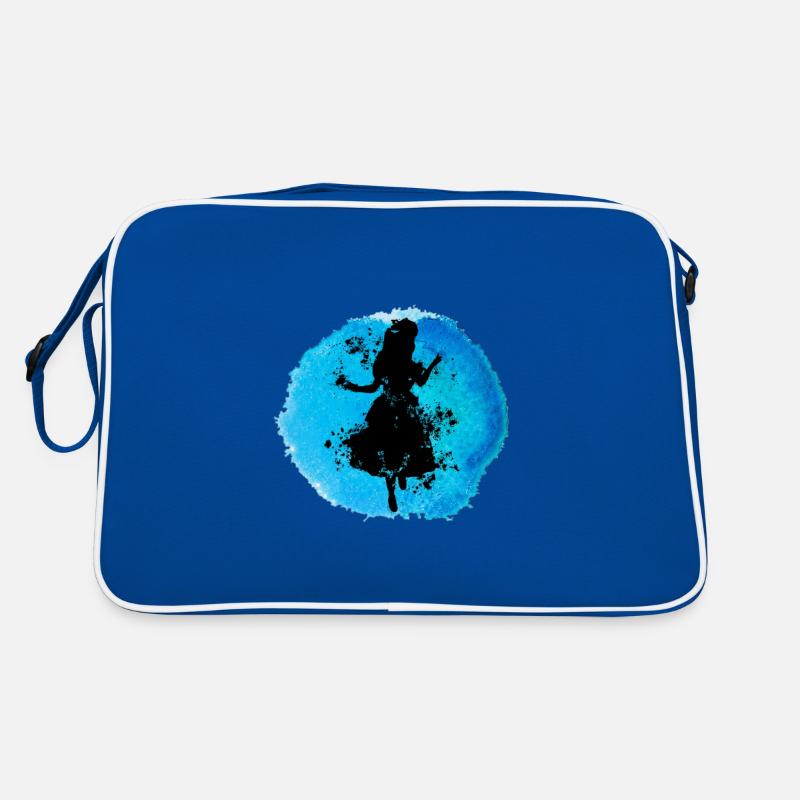 Alice dans le métro - - Sac Retro - bleu/blanc