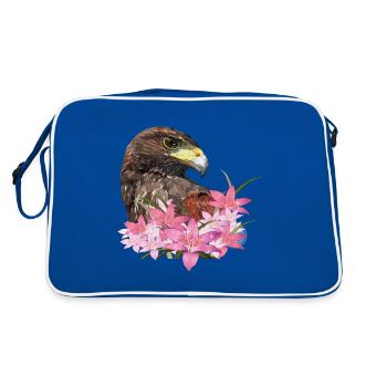 harris hawk - Sac Retro - bleu/blanc - Dos