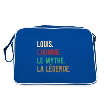 LOUIS L'HOMME LE MYTHE LA LÉGENDE - Sac Retro - bleu/blanc - Dos