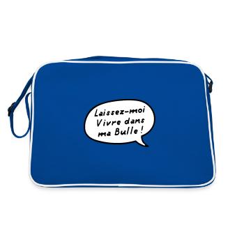 LAISSEZ-MOI VIVRE DANS MA BULLE ! (manga,BD,manga) - Sac Retro - bleu/blanc - Dos