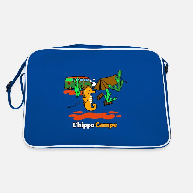 L'HIPPO CAMPE ! (camping, hippocampe) Sac Retro